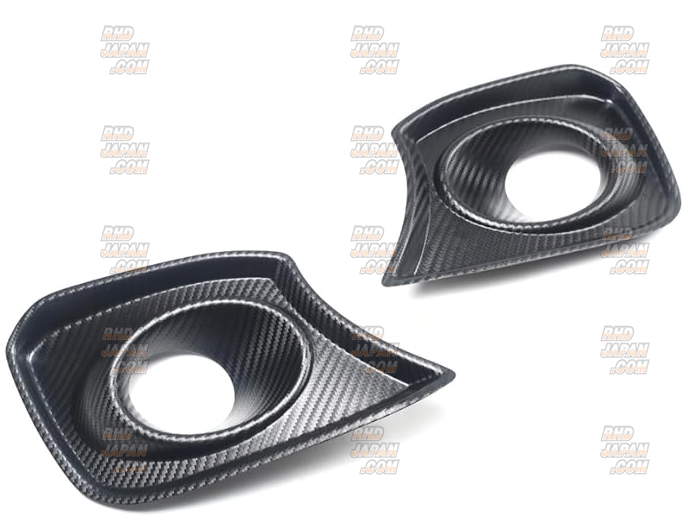 Second Stage Fog Lamp Garnish Matte Black Carbon Pattern - Swift ZC / ZD Swift Sport ZC33S